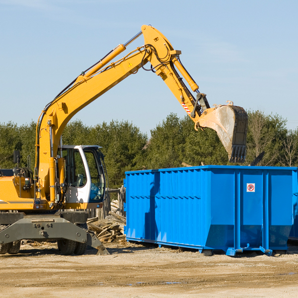 are there any restrictions on where a residential dumpster can be placed in Sterling County Texas